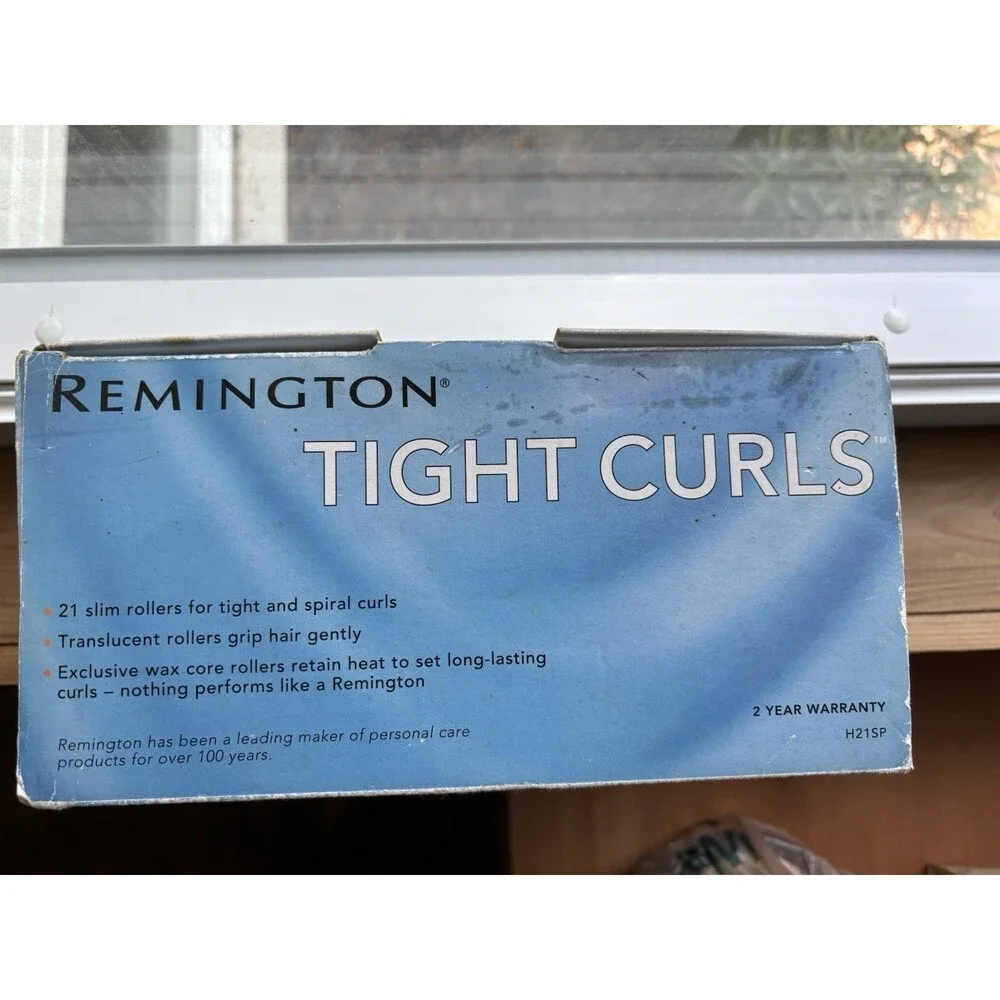 Remington Tight Curls Slim Hot Rollers 21 Rollers Clips Tight Waves Spiral New!